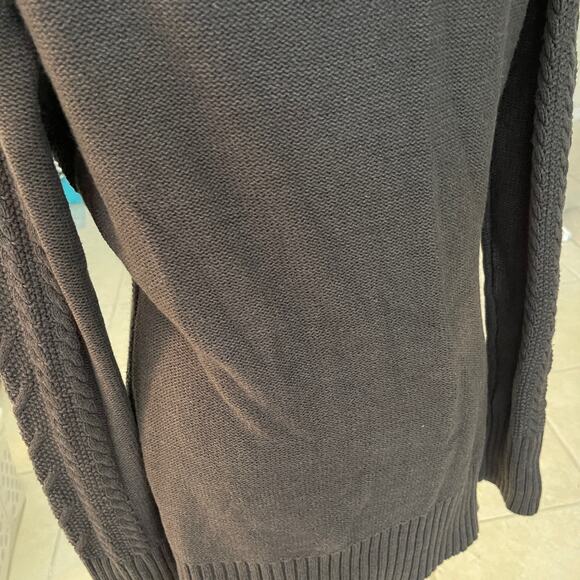 Route 66 Knit Deep V-Neck Tunic Grey Sweater Size XL Women's Clothing - Picture 4 of 6